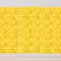 Juzfun Square Foil Curtains Gold Backdrop | Pack of 3 | Sparkling Fringe Curtain for Weddings Anniversaries Baby Showers Birthday Stage Background Decorations - 9 x 6 ft