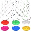 Swirls Decoration Ceiling Hanging with Hook 12 pcs Blue Colour Ideal for Birthday Anniversary Baby Shower Party Celebration and Eye Catching Wall Display
