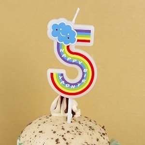 birthday candles for kids number 5 unicorn cake decoration fifth year wedding anniversary celebration size - height 5 cm x width 3 cm