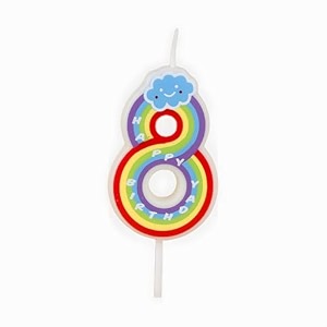 birthday candles for kids number for 8th year unicorn party cake topper decoration eighth wedding anniversary size - height 5 cm x width 3 cm