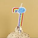 Birthday Candles for Kids Number for 7th Year Unicorn Party Cake Topper Decoration Seventh Wedding Anniversary Size - Height 5 CM x Width 3 CM