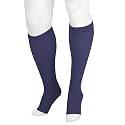 Juzo 2001 20-30mmhg Knee High Compression Open Toe Sock With Silicone Top Band, Regular