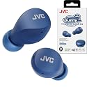 JVC Compact and Lightweight Gumy Mini True Wireless Earbuds Headphones, Long Battery Life (up to 23 Hours), Sound with Neodymium Magnet Driver, Water Resistance (IPX4) - HAA6TA (Blue)