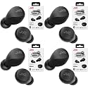 JVC Compact and Lightweight Gumy Mini True Wireless Earbuds Headphones, Long Battery Life (up to 23 Hours), Sound with Neodymium Magnet Driver, Water Resistance (IPX4) - HAA6TB (Black) (Pack of 4)