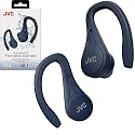 JVC Sport True Wireless Earbuds Headphones, Lightweight and Compact, Long Battery Life (up to 30 Hours), Sound with Neodymium Magnet Driver, Water Resistance (IPX5) - HAEC25TA (Blue)