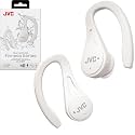 JVC Sport True Wireless Earbuds Headphones, Lightweight and Compact, Long Battery Life (up to 30 Hours), Sound with Neodymium Magnet Driver, Water Resistance (IPX5) - HAEC25TW (White)
