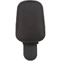 JVCV® Single Pack Sunglasses Holder for Car Visor - Magnetic Leather Sunglasses Holder and Ticket Card Clip - Car Visor Accessories (Black).