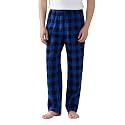 Jveyvth Mens Pajama Pants Flannel Cotton Plaid Sleep &amp; Lounge Pants, PJ Bottoms with Pockets and Button Fly
