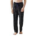 Jveyvth Mens Pajama Pants Flannel Cotton Plaid Sleep &amp; Lounge Pants, PJ Bottoms with Pockets and Button Fly