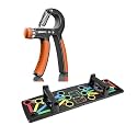 JVN Push Up Board 15 in 1 Home Workout Equipment Multi-Functional Pushup Bar System Fitness Floor Chest Muscle Exercise Professional Equipment Burn Fat Strength Training Arm with Adjustable Hand Grip