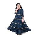 Jwalin Girls Georgette Maxi Length Foil Printed