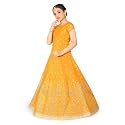 Jwalin Girls Maxi Pleated Dress JLNGMD0045-YLW_28_YELLOW_7 Years-8