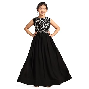 Jwalin Girls Embroidered Maxi DressEthnic Dress