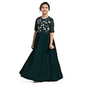 Jwalin Girls Embroidered Maxi DressEthnic Dress