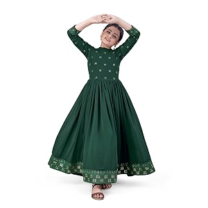 Jwalin Girls Maxi Length Flared DressGirls Maxi