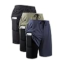 JWJ Mens 2 in 1 Running Shorts Quick Dry Gym Athletic Workout Clothes with Side Pockets