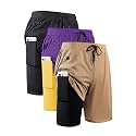 JWJ Mens 2 in 1 Running Shorts Quick Dry Gym Athletic Workout Clothes with Side Pockets