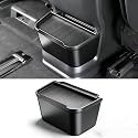 JYCDC Rear Center Console Trash Can Compatible with Toyota Sienna 2026 2025 2024 2023 2022 Accessories, Second Row Cup Holder with Lid, 2nd Row Garbage Bin Organizer Interior Parts (Black)