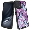 for Motorola Moto G 2023 Case 6.5" Butterflies Purple Theme Design Shockproof for Motorola Moto G 2023 Phone Case Dual Layer Cover