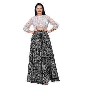 JYESHTA Womens American Crepe Flared A Line