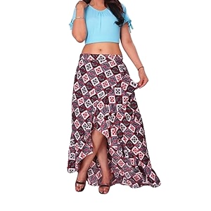 JYESHTA Womens American Crepe Flared A Line