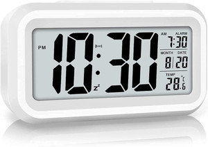 JYORESHA Digital White Clock