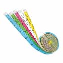 Jyoti 38214 Tape Measure for Body Measurement, Sewing Dressmaking Ruler, Durable Soft Flexible Inch Tape for Measurement, Length 40 Inches / 100cm - Width 20mm - Pack of 5 Pieces