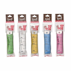 jyoti 36738 tape measure for body measurement sewing dressmaking ruler durable soft flexible inch tape for measurement tape measure length 60 inches  150cm - width 20mm - pack of 5