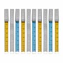 Jyoti Tape Measure for Body Measurement, Sewing Dressmaking Ruler, Durable Soft Flexible Inch Tape for Measurement, Length 60 Inches / 150cm - Width 20mm (PVC Coated Fabric) - Pack of 10 Pieces