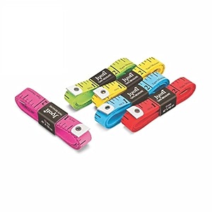 jyoti 38206 tape measure for body measurement sewing dressmaking ruler durable soft flexible inch tape for measurement length 40 inches  100cm - width 13mm - pack of 10 pieces