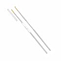 Jyoti Crochet Hook Steel (Gold Point) for Thread Work, Hand Knitted Sewing DIY Craft Weaving Needle, Ideal for Sweaters, Purses, Scarves, and Hats, #15401 (Silver, 5"/12cm of Size 14/0.5mm) - 10 Pcs