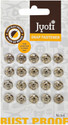 Jyoti Snap Fastener (20 Sets of Size 0 / 7mm of Brass Material in Nickel Finish) Brass Buttons (Pack of 40)