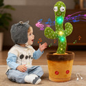 JYT Interactive Musical Cactus Toy Talking Singing Mimicking -Repeat What You Say