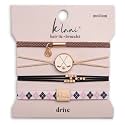 K'lani Drive Hair Tie Bracelets - Elastic Ponytail Holder - Large