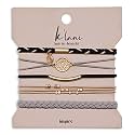 K'lani Inspire Hair Tie Bracelets - Elastic Ponytail Holder - Medium