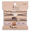 K'lani Paws Hair Tie Bracelets - Elastic Ponytail Holder - Medium