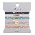 K'lani Protect Hair Tie Bracelets - Elastic Ponytail Holder - Large