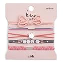 K'lani Wish Hair Tie Bracelets - Elastic Ponytail Holder - Large