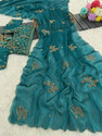 K 5 FASHION Embellished Floral Print Bollywood