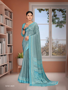 k 5 fashion printed daily wear crepe saree