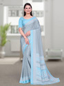 K 5 FASHION Printed Daily Wear Crepe Saree