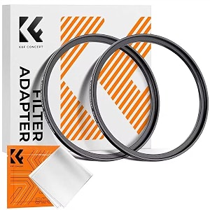 kampf concept 43-49mm2 pcs step-up ring adapter 43mm to 49mm step up filter ring for 43mm lens install 49mm nd cpl uv lens filter  43mm to 49mm step up filter ring for 43mm lens install 49mm nd cpl uv lens filter -fp711