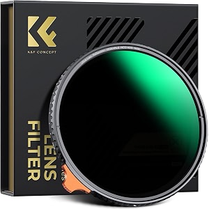 kampf concept 52mm ultra-low reflectivity variable nd2-400 nd lens filter