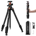 K&F CONCEPT 63" Aluminum Travel Tripod for Camera