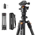 K&F Concept 64 inch/163cm Lightweight Aluminum Travel Camera Tripod