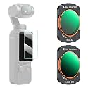K&F Concept Adjustable Magnetic ND Filters Set for DJI Osmo Pocket 3, Variable ND2-32 & ND32-512, Optical Glass