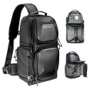 K&amp;F CONCEPT Hardshell Camera Sling Bag, 10L EVA Case with Tripod Holder