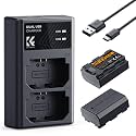K&F CONCEPT NP-FZ100 2280mAH Battery and Dual Slot Charger Set for Sony A7iii, A7iv, A7C, A6700, A6600, ZV-E1, ZV-E10ii, FX3, FX30, A9, Alpha 9, Alpha 9S, A9S, A7R3, A7R4 Camera Batteries
