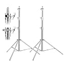 K&amp;F CONCEPT Stainless Steel Light Stand 9.2ft/2.8m Heavy Duty, 2-Pack