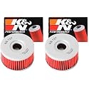 K&amp;N Motorcycle Oil Filter: High Performance, KN-137 (Pack of 2)